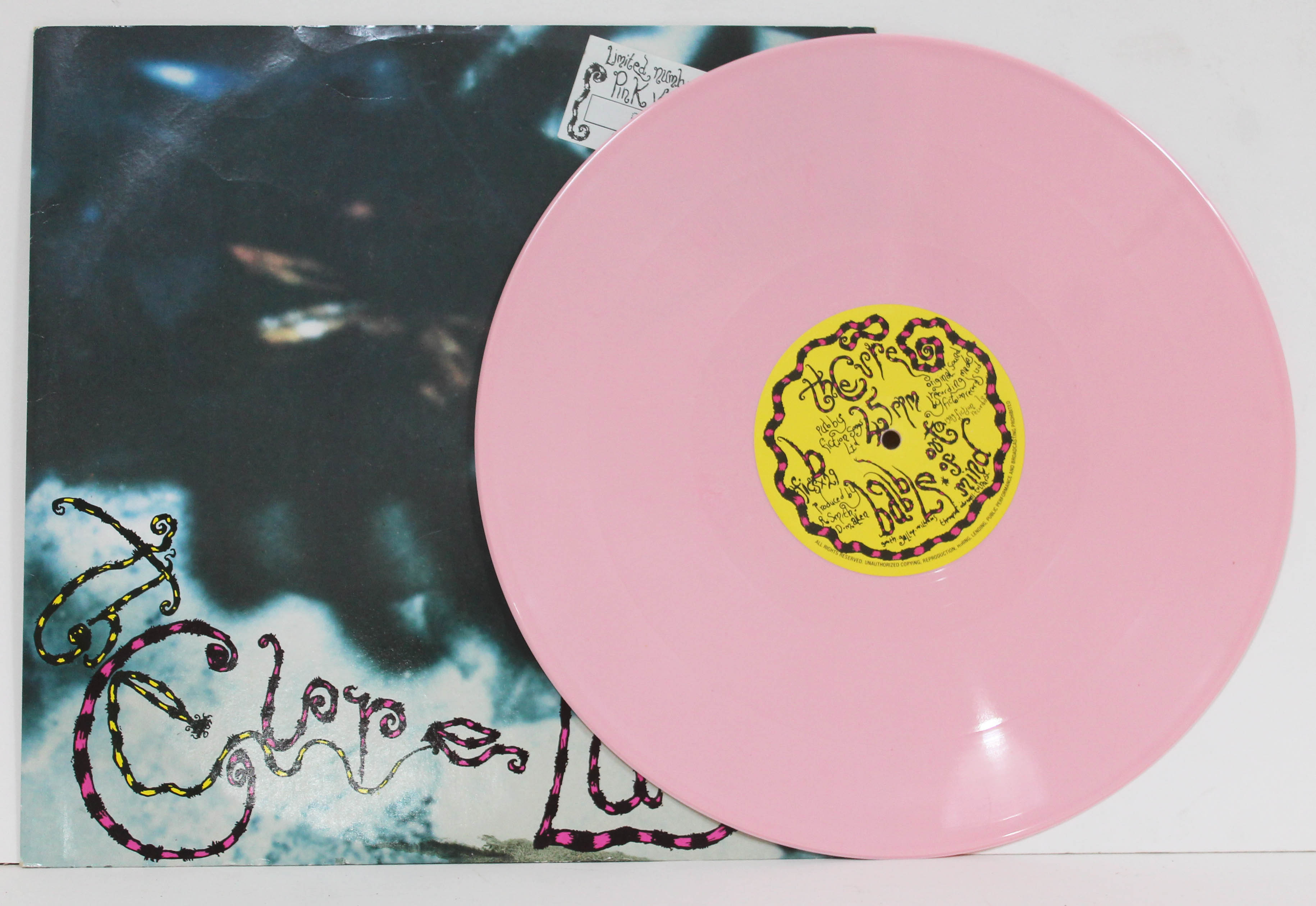 THE CURE - LULLABY UK 1989 12" single limited edition pink vinyl number 4099 Fiction FICVX 29 - Image 3 of 4