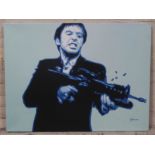 After George Ioannou, "You're Messing with the Best", limited edition canvas print depicting Al