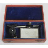 A cased Zeichenapparat by C Reichert Viena camera microscope fitment circa 1900.