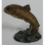 A Beswick leaping trout, model number 1032.