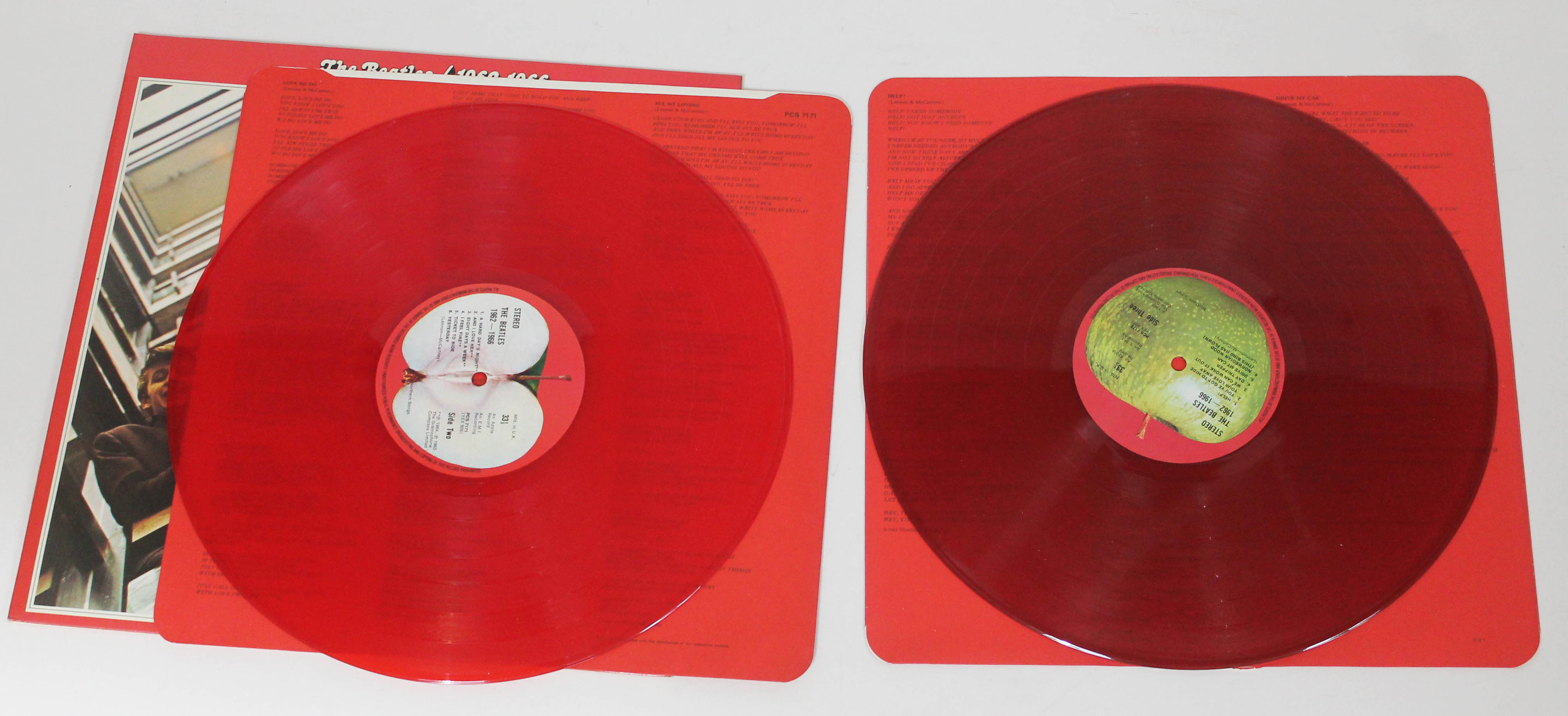 The Beatles - 1962-1966 gatefold double LP red vinyl. - Image 4 of 5