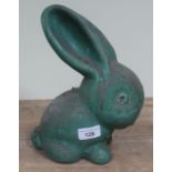 A large Bourne Denby Danesby Ware rabbit - height 27cm.