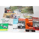 Motor racing ephemera comprising seven Castrol Achievements books, five Aintree programmes and