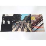 3x The Beatles LPs including Abbey Road mis-print.