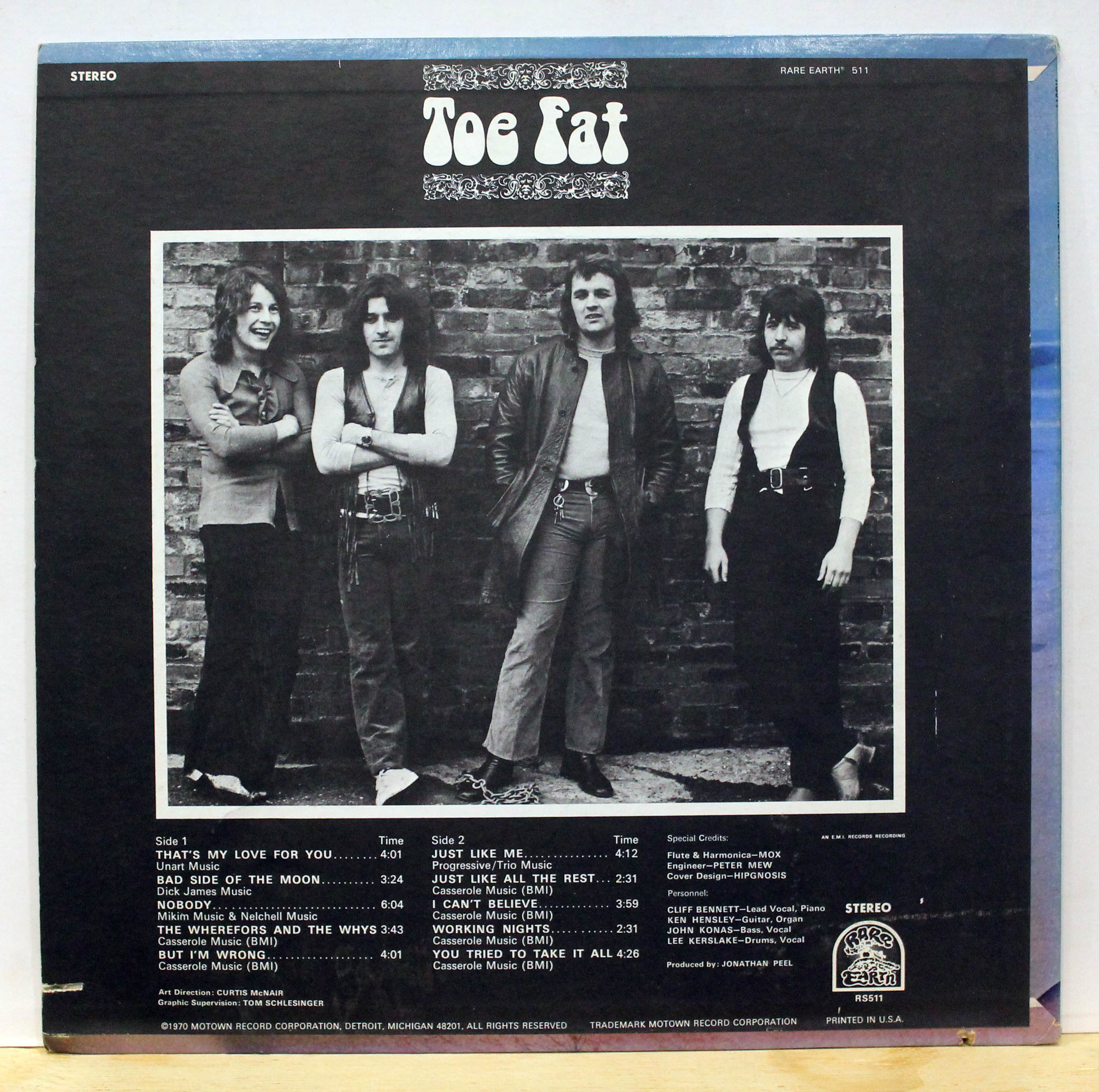 Toe Fat - Toe Fat US 1970 stereo LP Rare Earth RS511 - Image 4 of 4