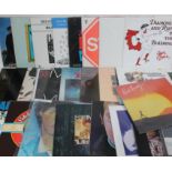A box of over 30 LPs including Steely Dan, Billy Bragg, Eric Burdon Band, UB40, Incredible String