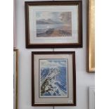 Two lake district scene ltd edition signed prints after Aldersley.