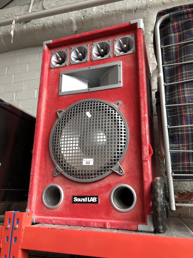 A large Soundlab speaker