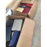 2 boxes of books