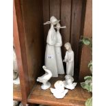 Five pieces of Lladro