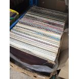 A large box of LPs including classical and easy listening