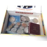Cigar box of coins
