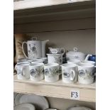 A Susie Cooper design tea and coffee set, Glen Mist - 29 pieces