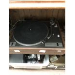 A Pioneer turntable