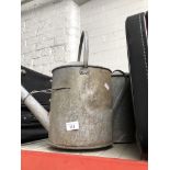 A Galvanised bucket and watering can