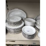 Royal Doulton Platinum Concord tableware - approx 49 pieces