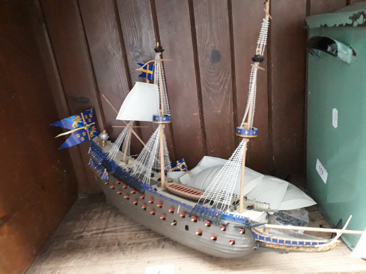 A plastic model galleon