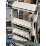 A set of aluminium steps
