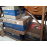 6 boxes of books