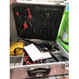 Electrical testing kit in hard case