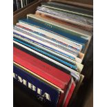 A box of LPs including classical and boxed sets