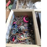 A box of costume jewellery