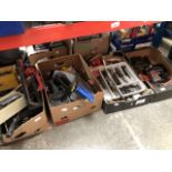 4 boxes of tools