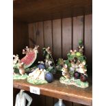 A collection of 8 Merrie Mice figures by Border Fine Arts