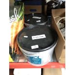 2 tubs of pots and kitchenware