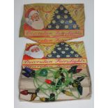 A box of vintage Telsen xmas tree fairy lights.