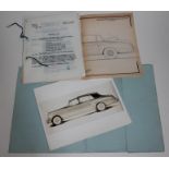 An original Mulliner Park Ward Coachwork Specification for ceremonial car desgin 2052 based on the