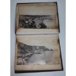 A Victorian album containing approx. 28 annotated scenic photographs, various tourist