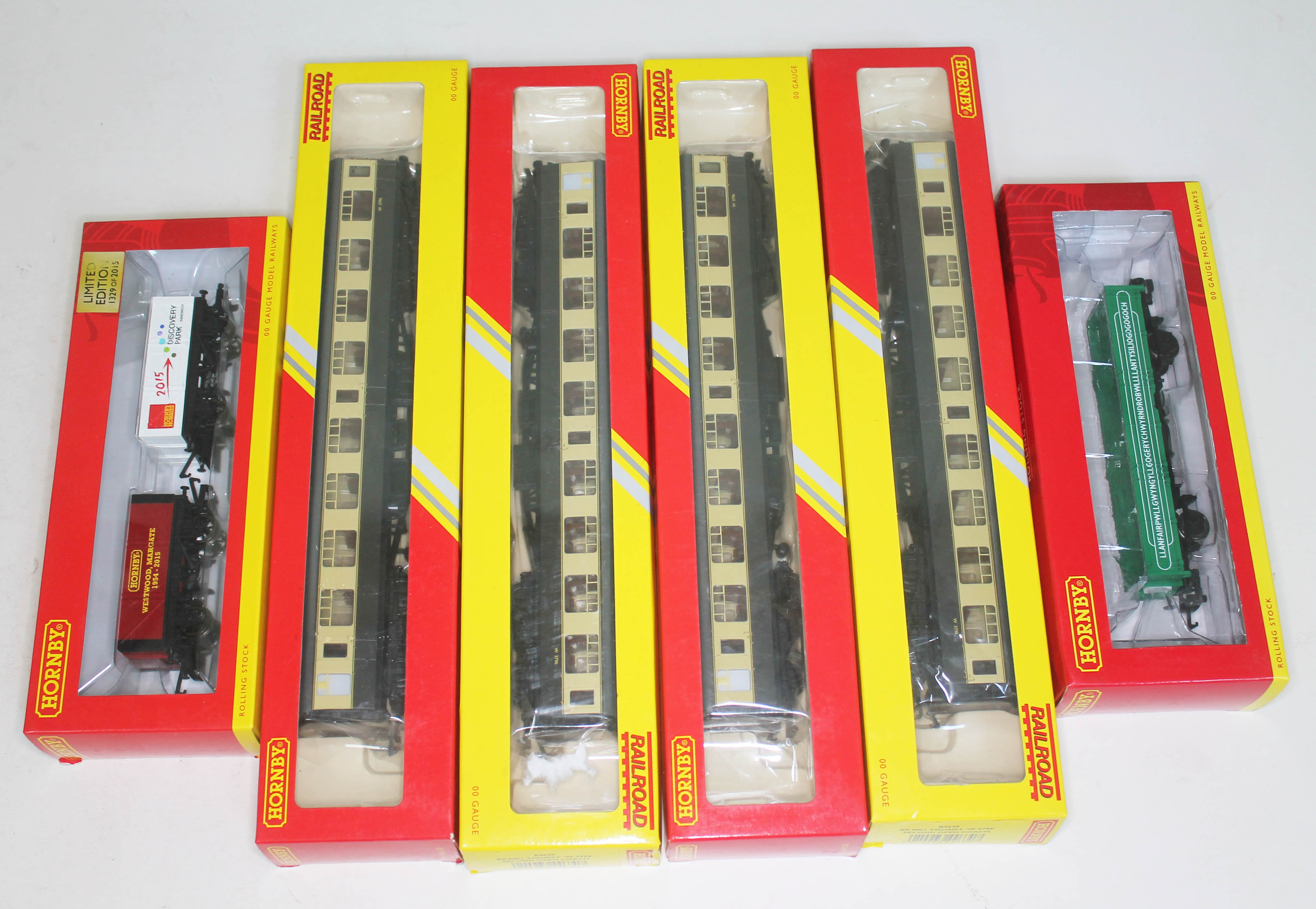 Six boxed (including limited edition) Hornby rolling stock - R6786 Hornby New Era Wagon - twin
