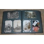 An album containing approx. 250 postcards.