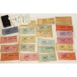 A quantity of Day Excursion tickets and a set of Canadian National Railways Scene Playing Cards.
