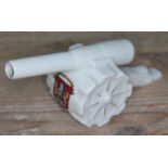 A crested china WWI artillery cannon.