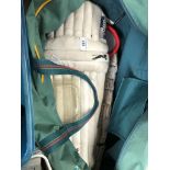 A bag of cricket equipment