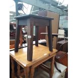 An oak table/stool