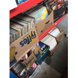 Nine boxes of LP records