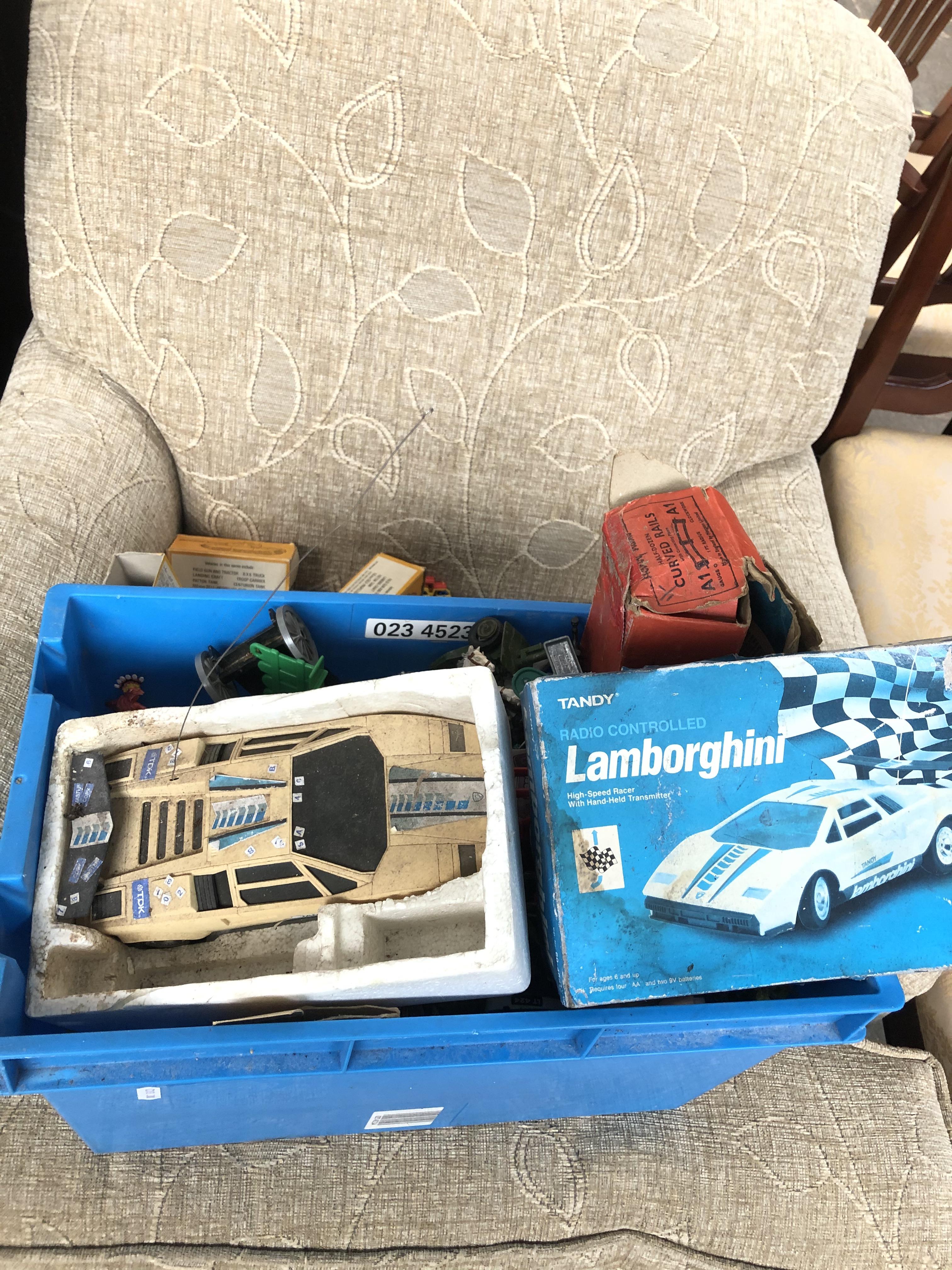 A crate of vintage Brittains, Corgi, Dinky, models vehicles/toys. - Image 6 of 6