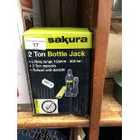 A Sakura 2 ton bottle jack.