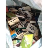 A bag of worldwide book matches