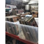 Two crates of vinyl lps