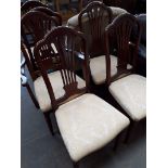 A set of 6 dining chairs