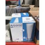 Two boxes of Arcoroc drinking glasses