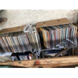 A large quantity of Vinyl Lps (two boxes and two bags)