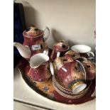 Veroni teaware on tray