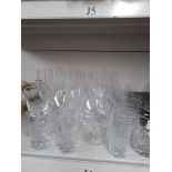 Selection of glassware