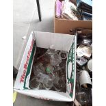 Box of glassware