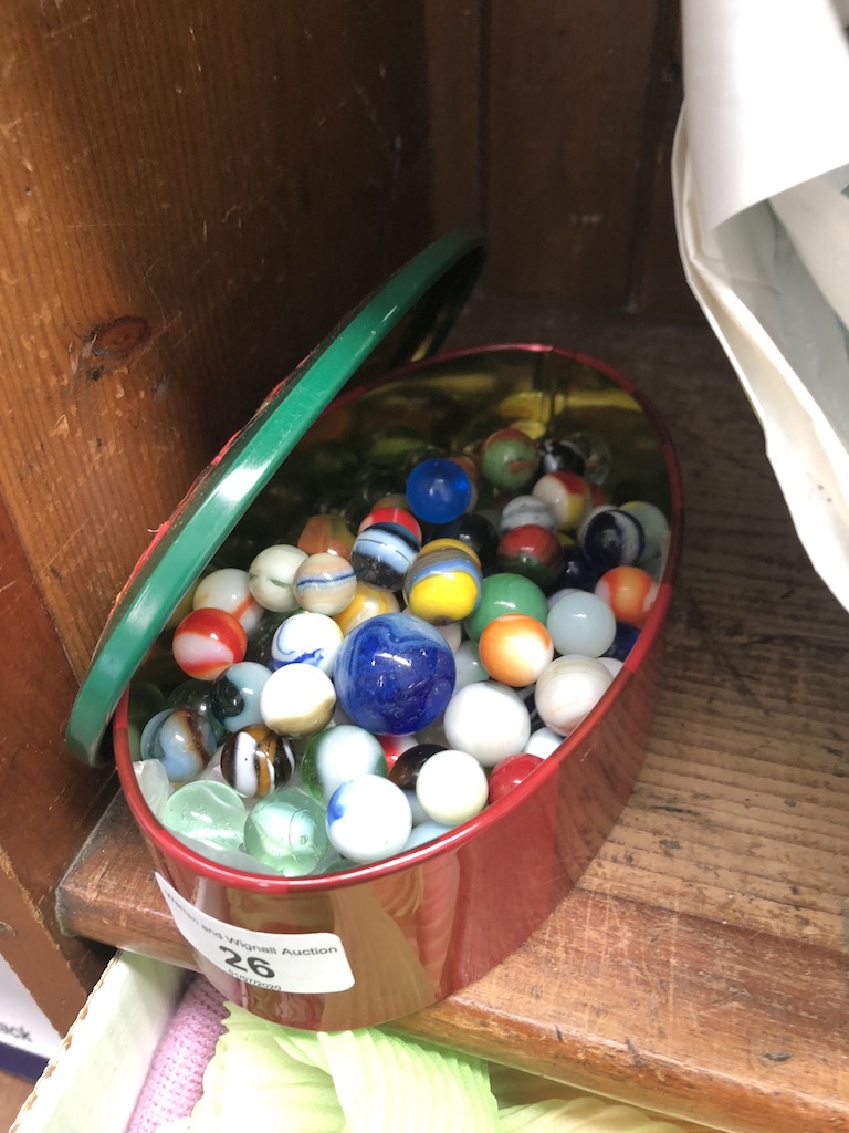 A tin of marbles